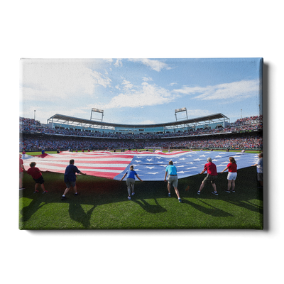 Ole Miss Rebels - Stars and Stripes - College Wall Art #Canvas