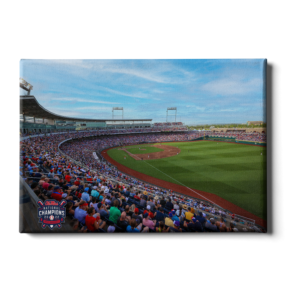 Ole Miss Rebels - CWS Game Day - College Wall Art #Canvas