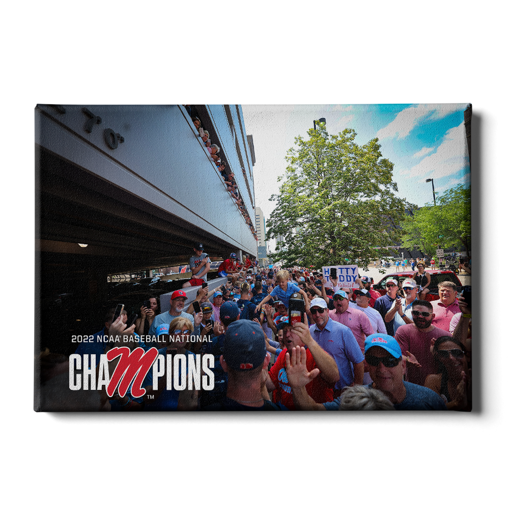 Ole Miss Rebels - Walk of Baseball Champions - College Wall Art #Canvas