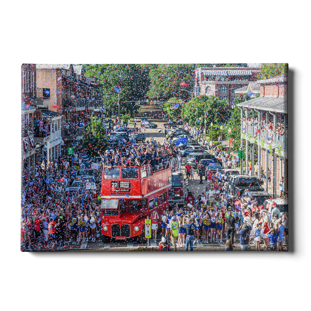 Ole Miss Rebels - Confetti - College Wall Art #Canvas
