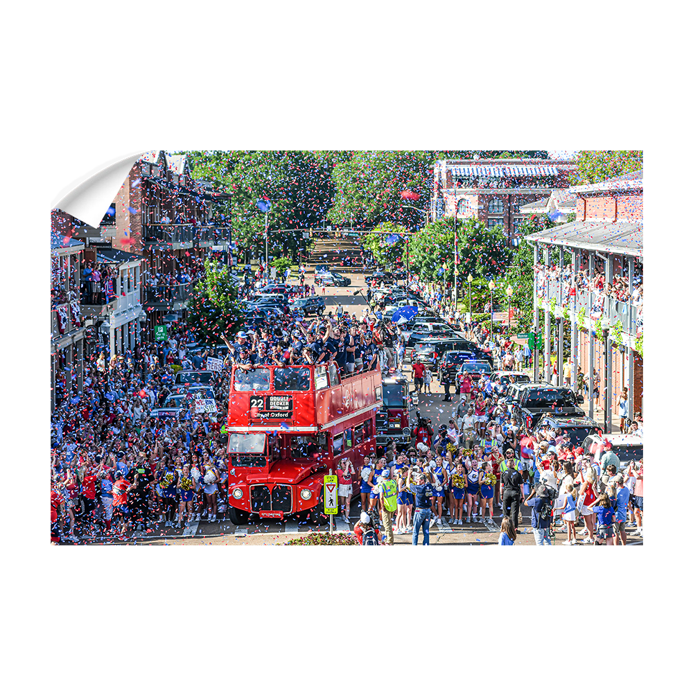 Ole Miss Rebels - Confetti - College Wall Art #Canvas