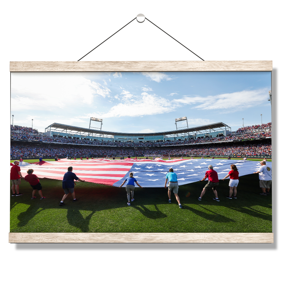 Ole Miss Rebels - Stars and Stripes - College Wall Art #Canvas