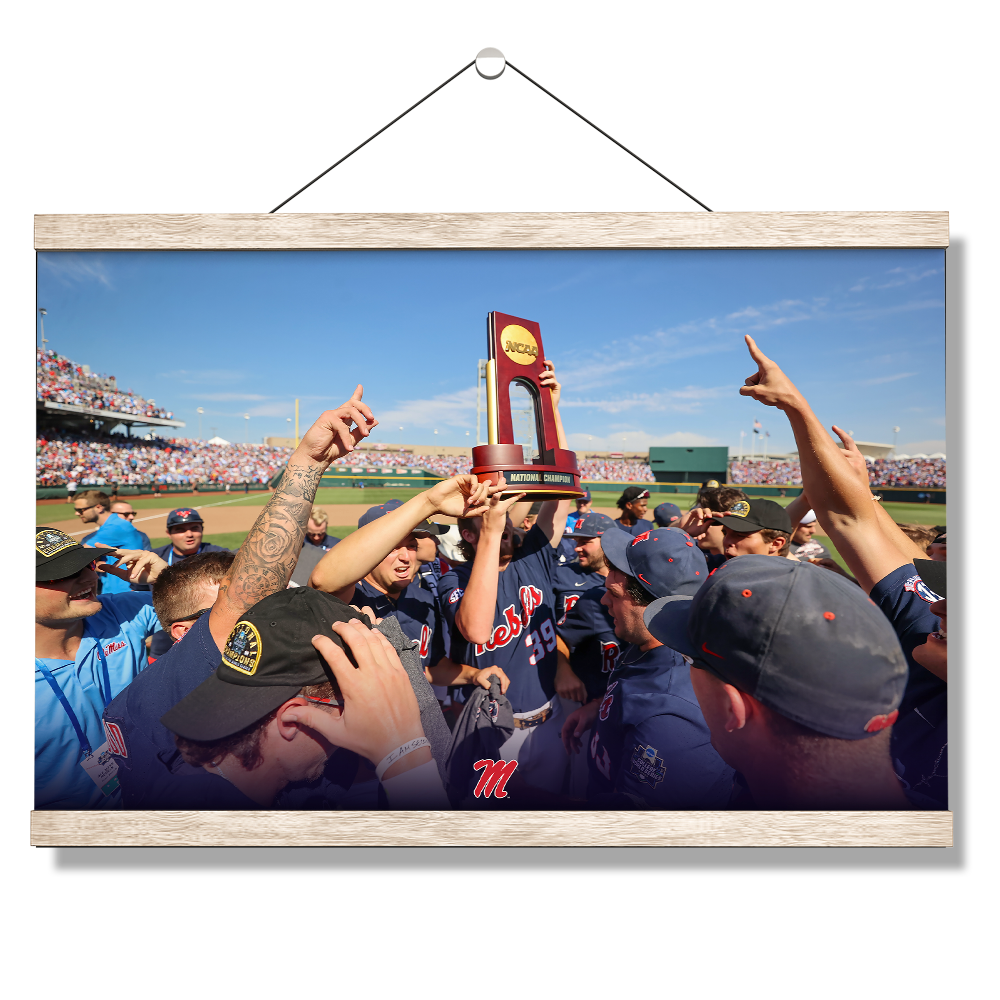 Ole Miss Rebels - Hoist the Trophy - College Wall Art #Canvas