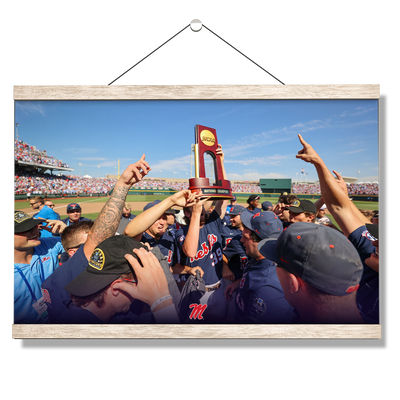 Ole Miss Rebels - Hoist the Trophy - College Wall Art #Hanging Canvas