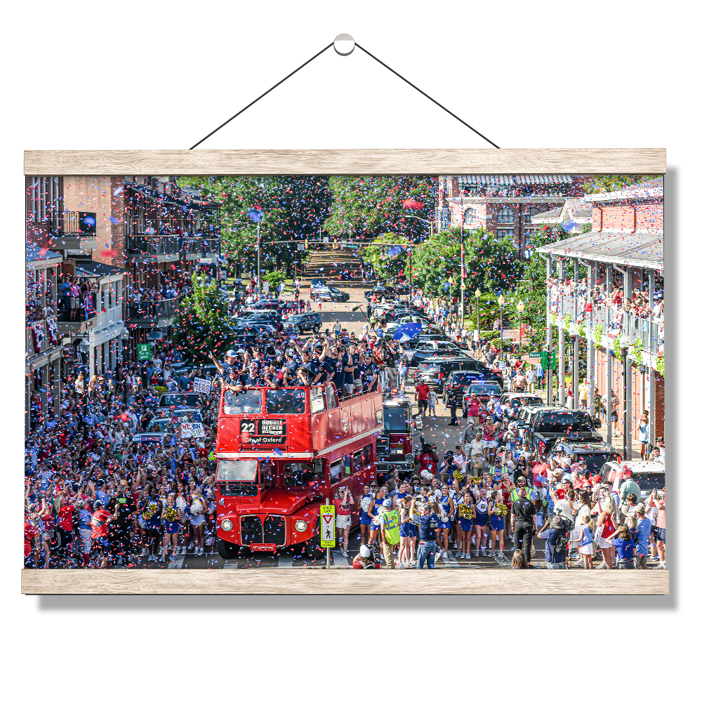 Ole Miss Rebels - Confetti - College Wall Art #Canvas