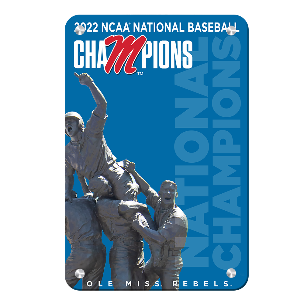 Ole Miss Rebels - 2022 National Baseball Champions Ole Miss - College Wall Art #Canvas