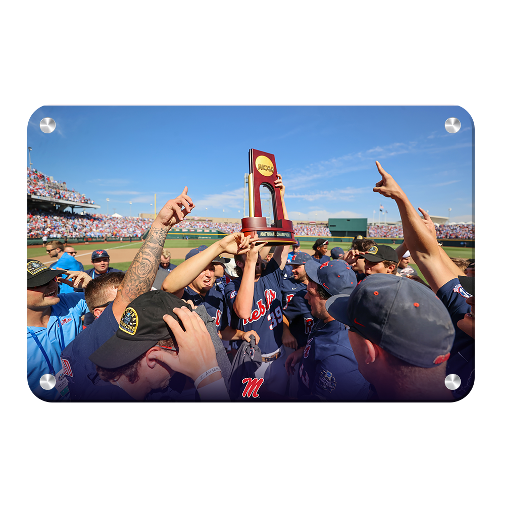 Ole Miss Rebels - Hoist the Trophy - College Wall Art #Canvas