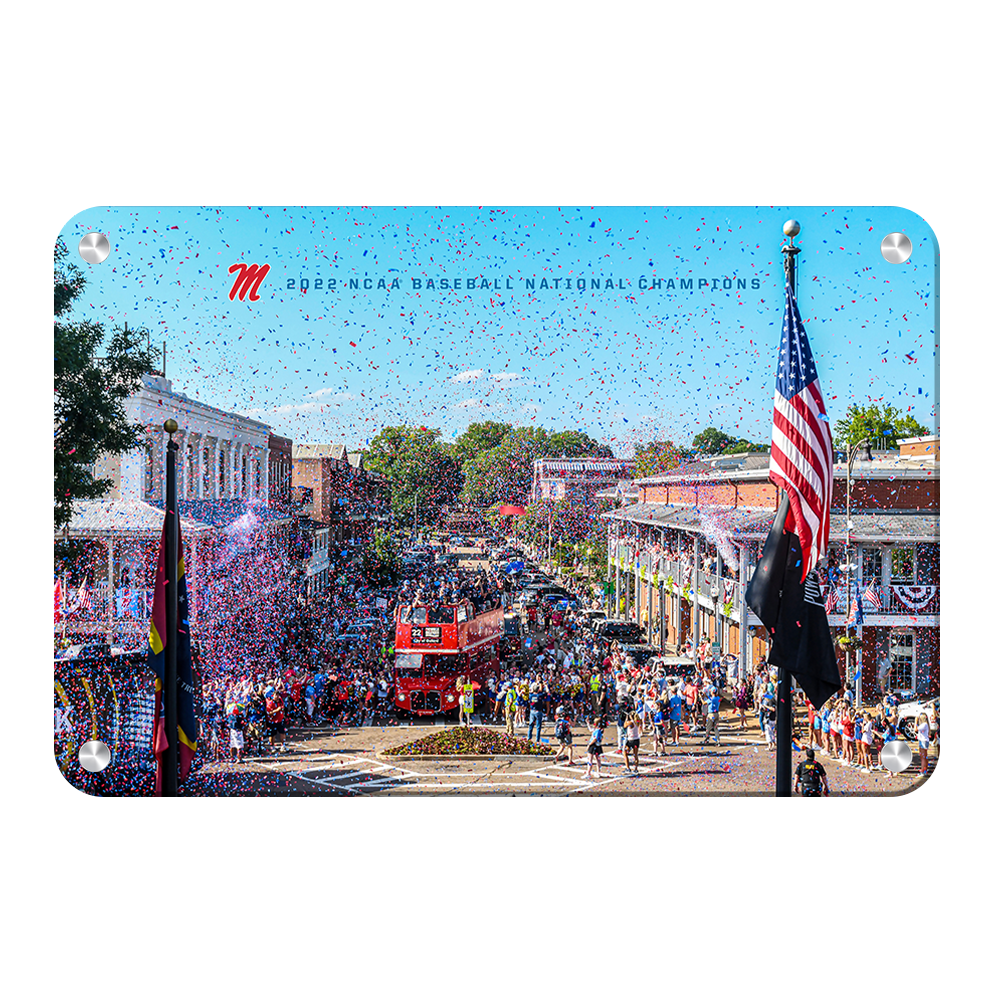 Ole Miss Rebels - 2022 Parade of Baseball National Champions - College Wall Art #Canvas