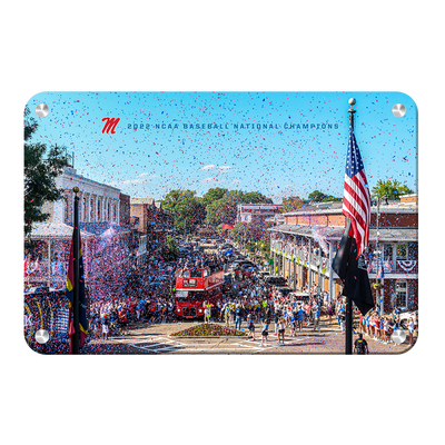 Ole Miss Rebels - 2022 Parade of Baseball National Champions - College Wall Art #Metal
