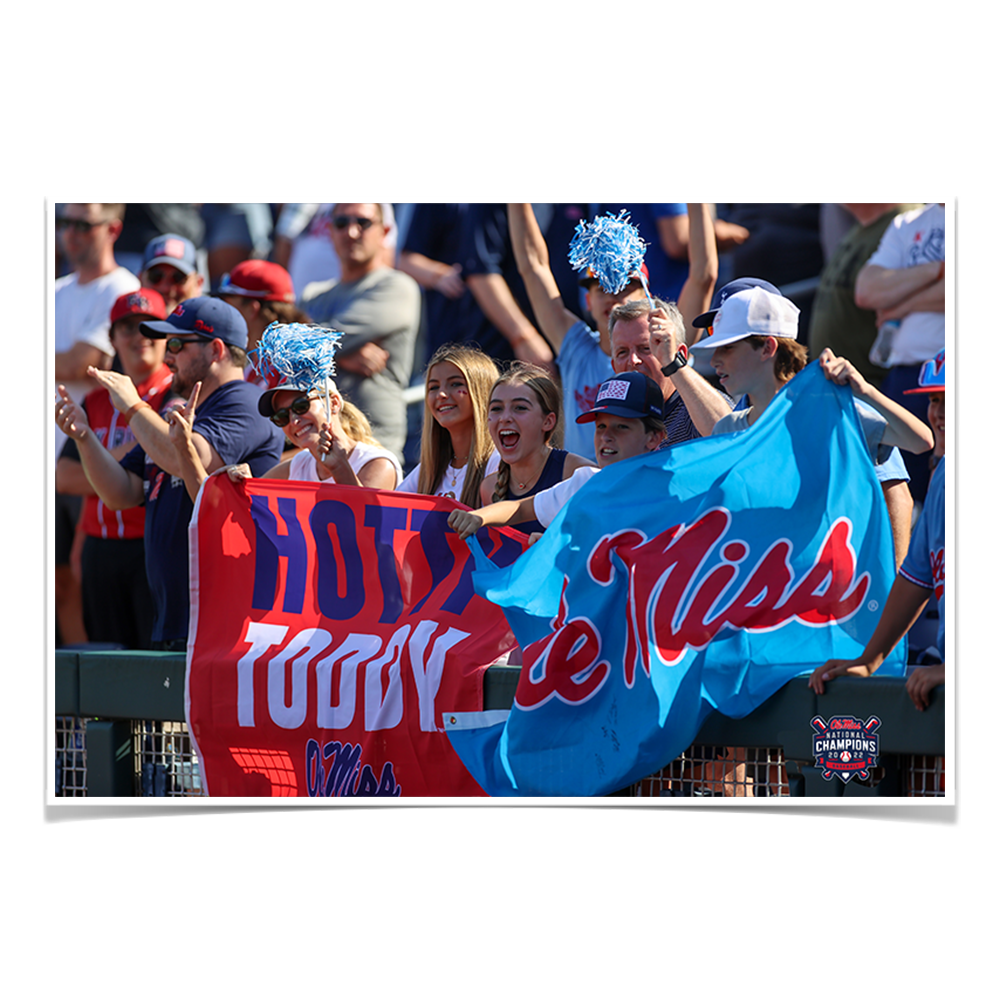 Ole Miss Rebels - Hotty Toddy Ole Miss - College Wall Art #Canvas