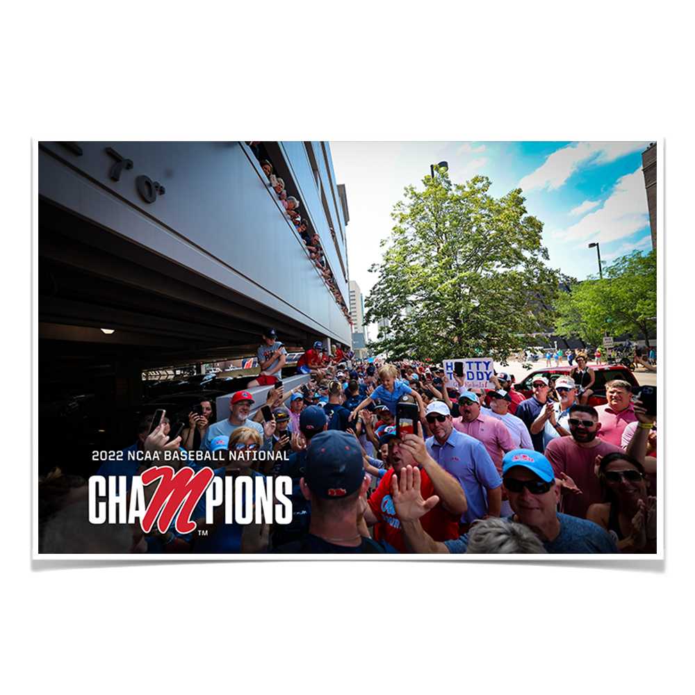 Ole Miss Rebels - Walk of Baseball Champions - College Wall Art #Canvas