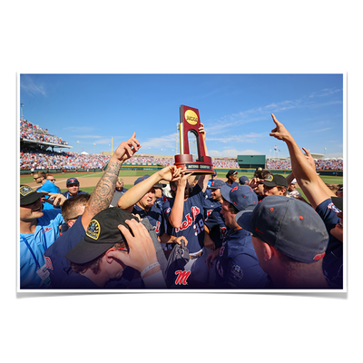 Ole Miss Rebels - Hoist the Trophy - College Wall Art #Poster