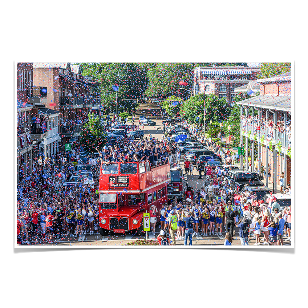 Ole Miss Rebels - Confetti - College Wall Art #Canvas