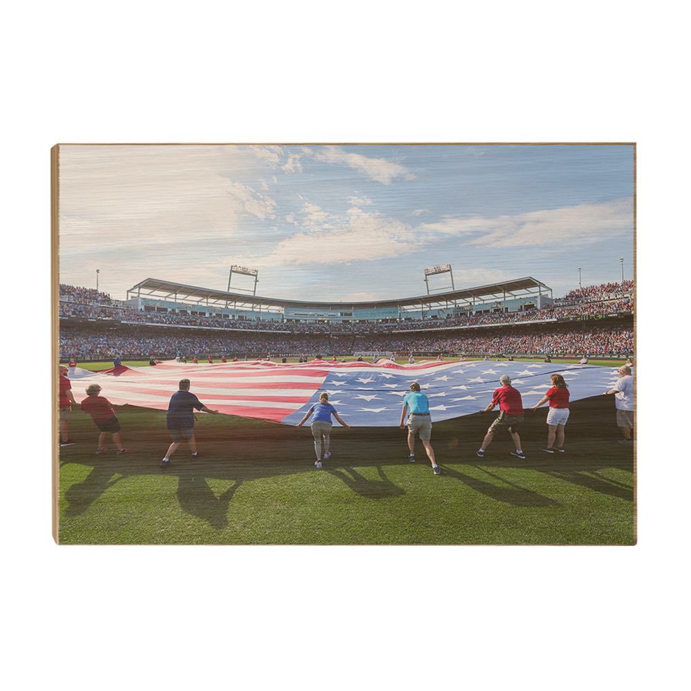 Ole Miss Rebels - Stars and Stripes - College Wall Art #Canvas