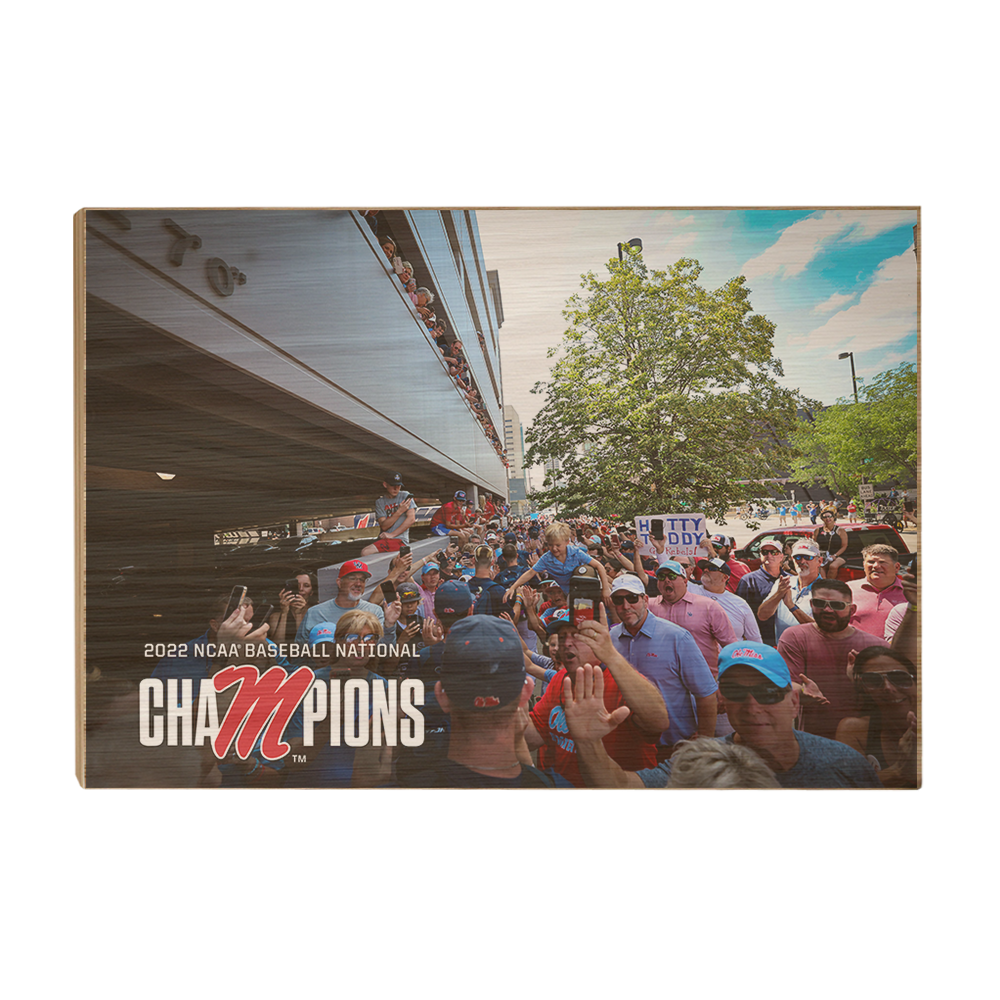 Ole Miss Rebels - Walk of Baseball Champions - College Wall Art #Canvas