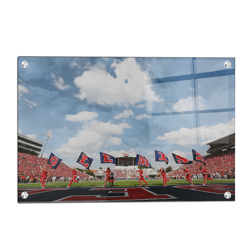 Ole Miss Rebels - O-L-E-M-I-S-S - College Wall Art #Canvas