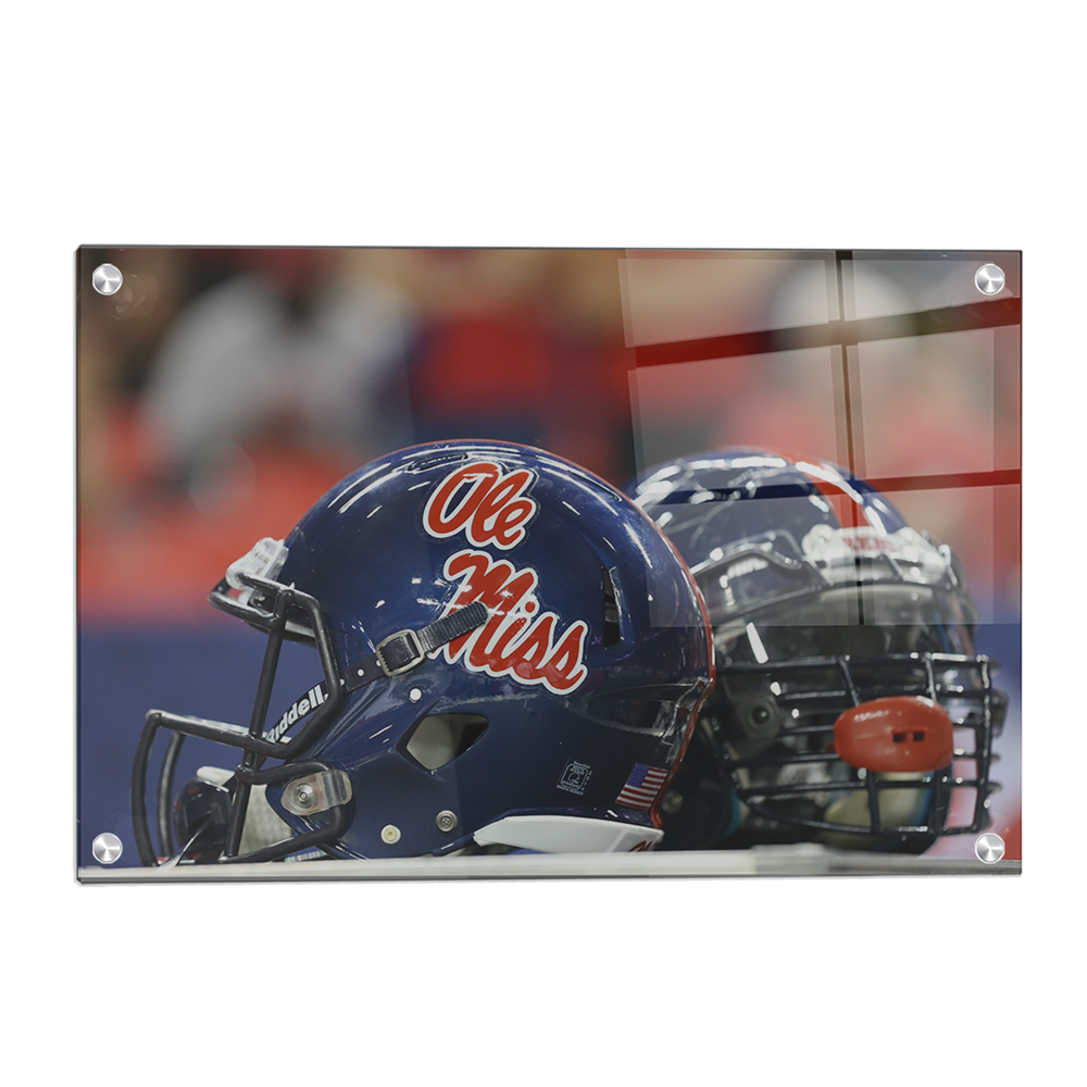 Ole Miss Rebels - Ole Miss Helmet - College Wall Art #Canvas