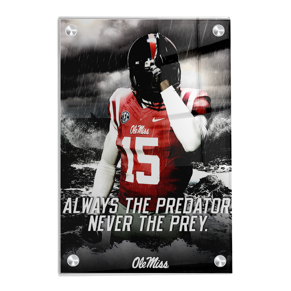 Ole Miss Rebels - The Predator - College Wall Art #Acrylic