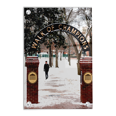 Ole Miss Rebels - Snowy Walk of Champions - College Wall Art #Acrylic