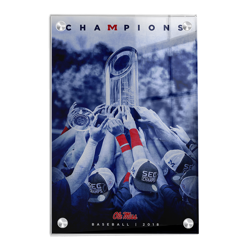 Ole Miss Rebels - SEC Baseball Champs - College Wall Art #Canvas