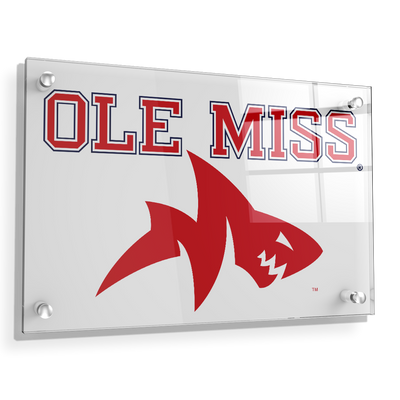 Ole Miss Rebels - Ole Miss Land Shark - College Wall Art #Acrylic