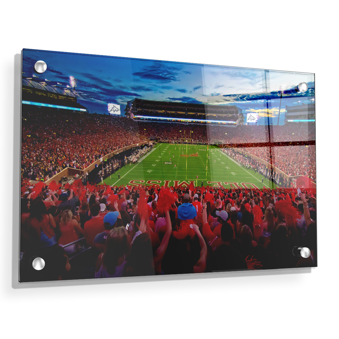Ole Miss Rebels - Land Shark Sunset - College Wall Art #Canvas