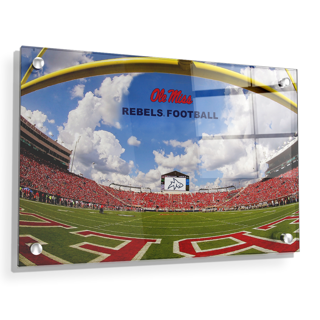 Ole Miss Rebels - End Zone Rebel Football - College Wall Art #Canvas