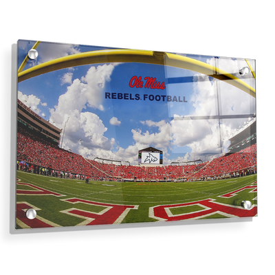 Ole Miss Rebels - End Zone Rebel Football - College Wall Art #Acrylic