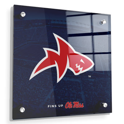 Ole Miss Rebels - Fins Up Ole Miss - College Wall Art #Acrylic