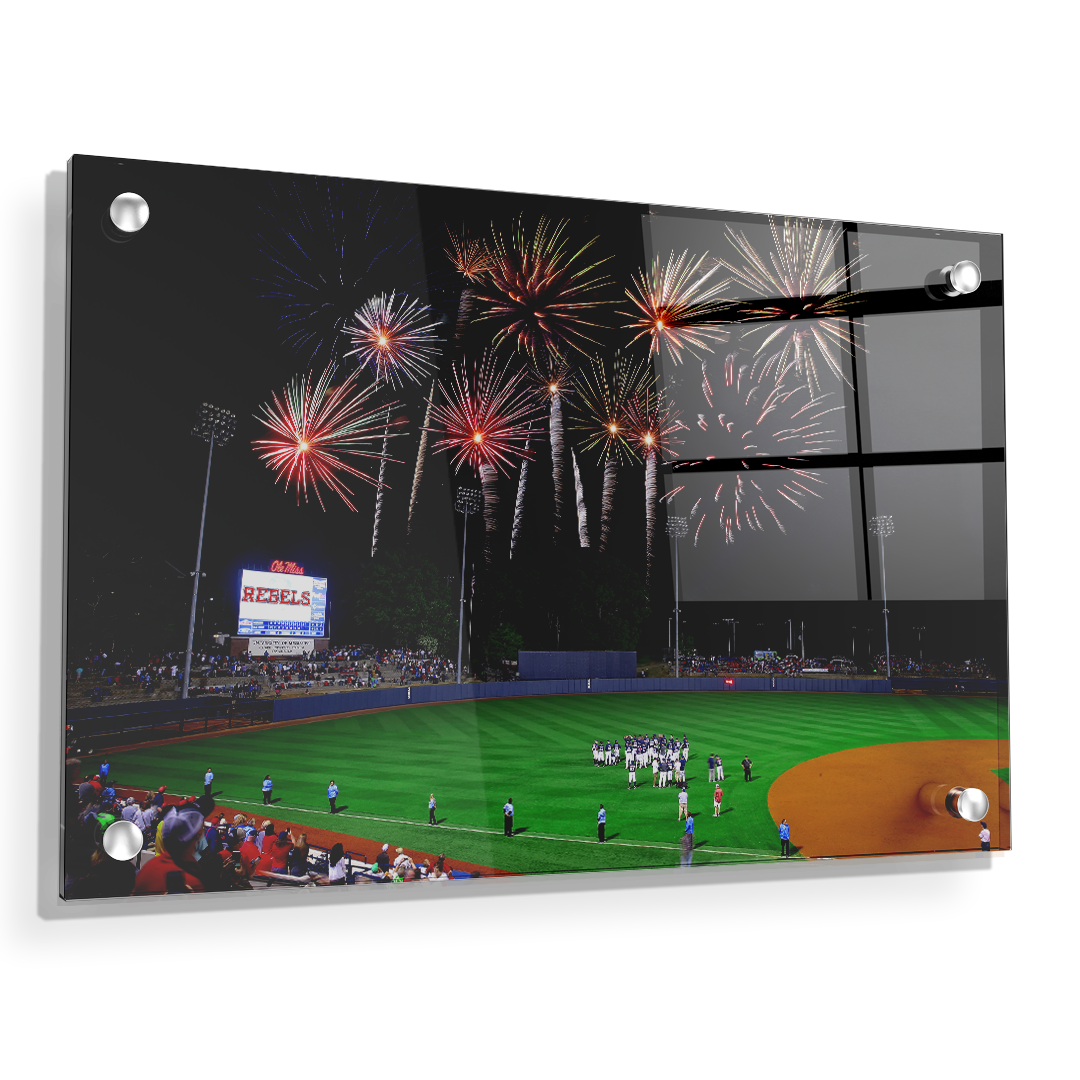 Ole Miss Rebels - More Fireworks Over Swayze - College Wall Art #Canvas