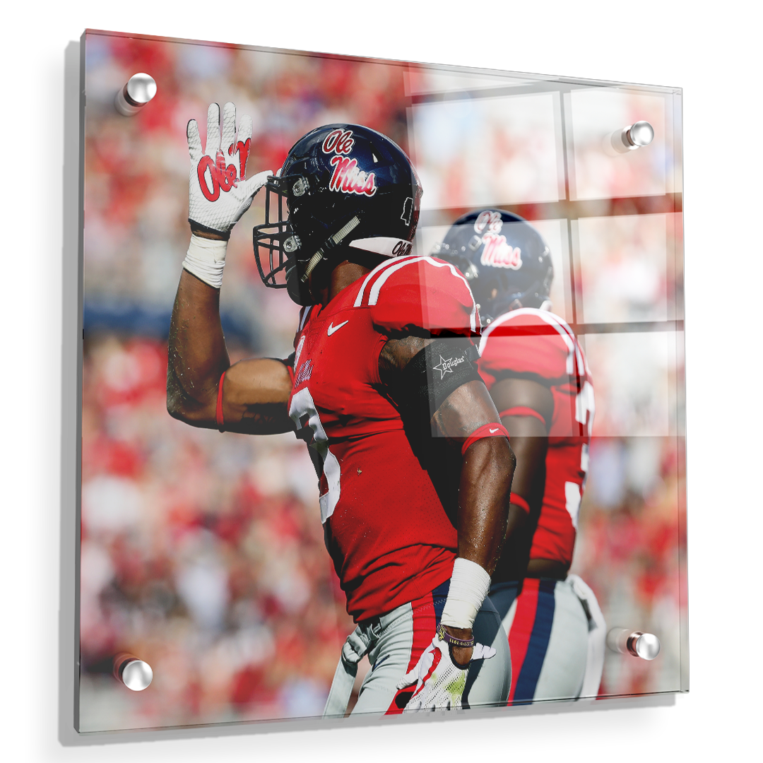 Ole Miss Rebels - Fins Up - College Wall Art #Canvas