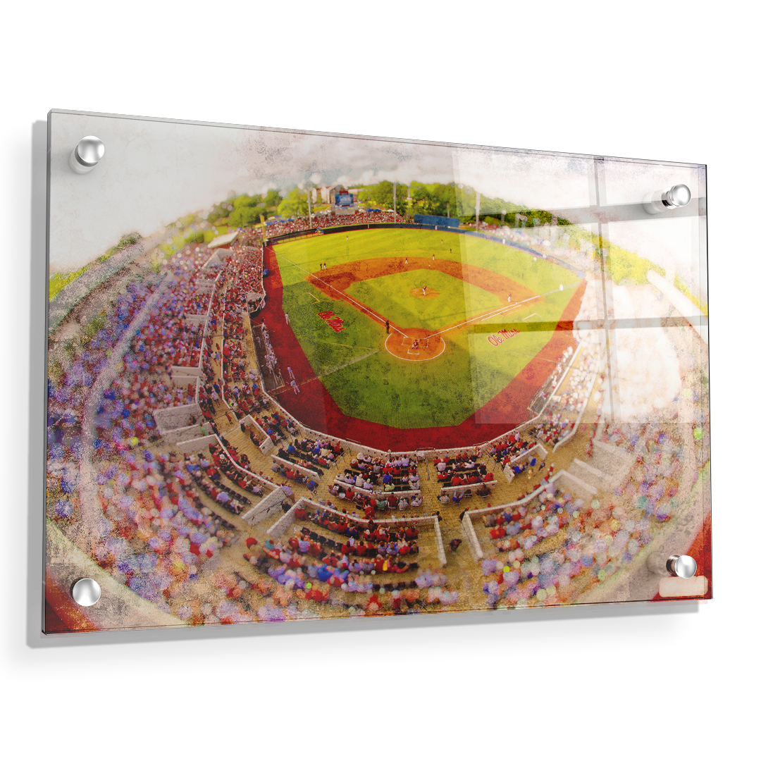 Ole Miss Rebels - Rebels Swayze Field Art - College Wall Art #Canvas