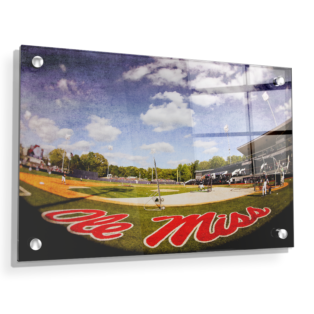 Ole Miss Rebels - Ole Miss Batting Practice - College Wall Art #Canvas