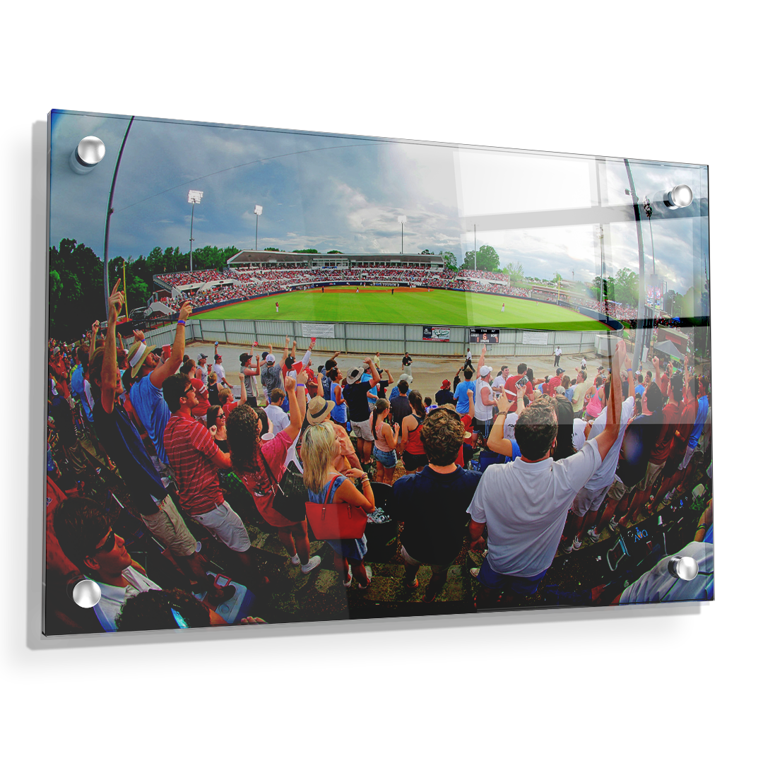 Ole Miss Rebels - Fisheye View of Swayze - College Wall Art #Canvas