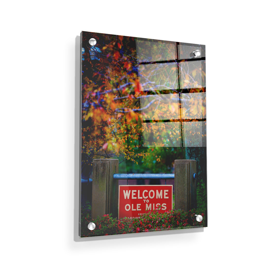 Ole Miss Rebels - Welcome to Ole Miss - College Wall Art #Canvas