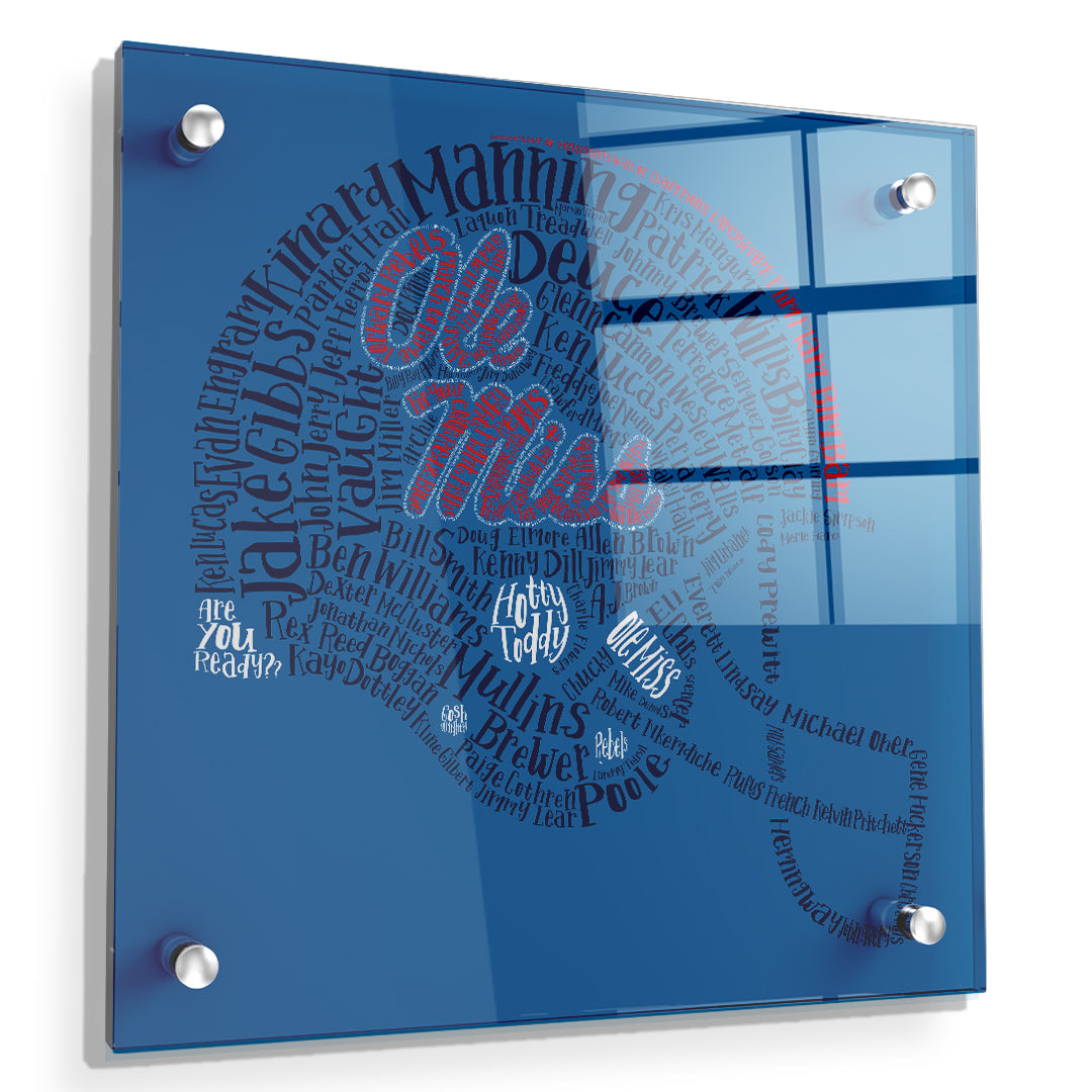 Ole Miss Rebels - Ole Miss Greats - College Wall Art #Canvas