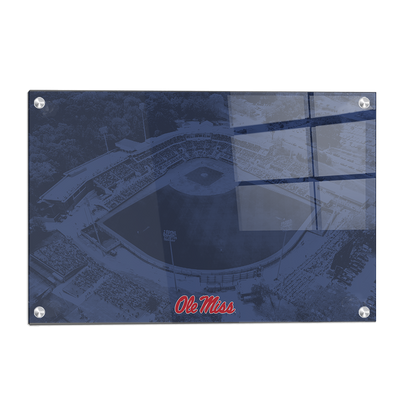 Ole Miss Rebels - Aerial Swayze Blue - College Wall Art #Acrylic