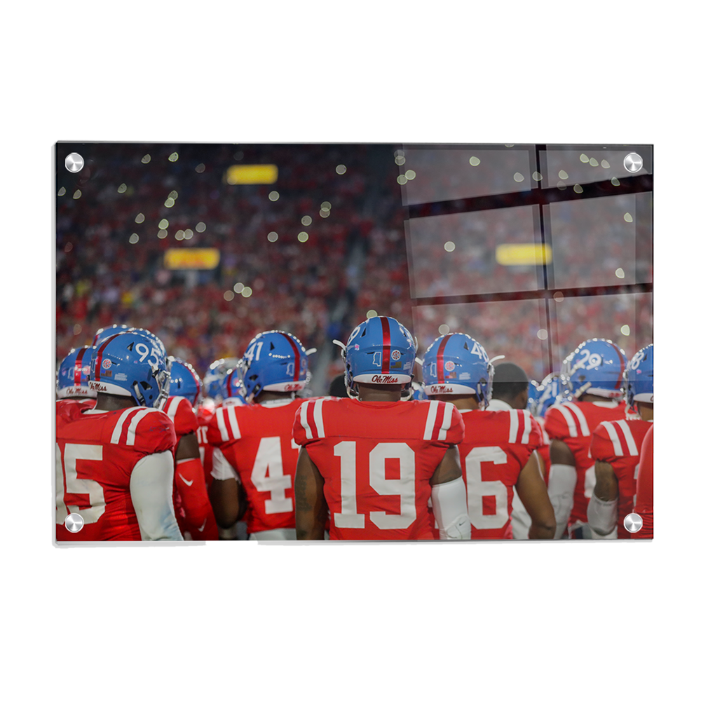 Ole Miss Rebels - Retro Team - College Wall Art #Canvas