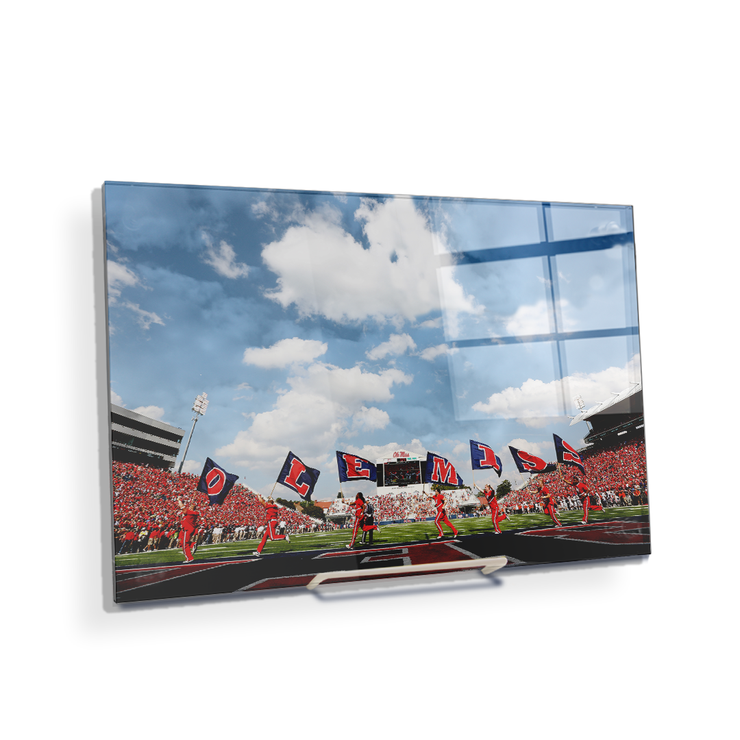 Ole Miss Rebels - O-L-E-M-I-S-S - College Wall Art #Canvas