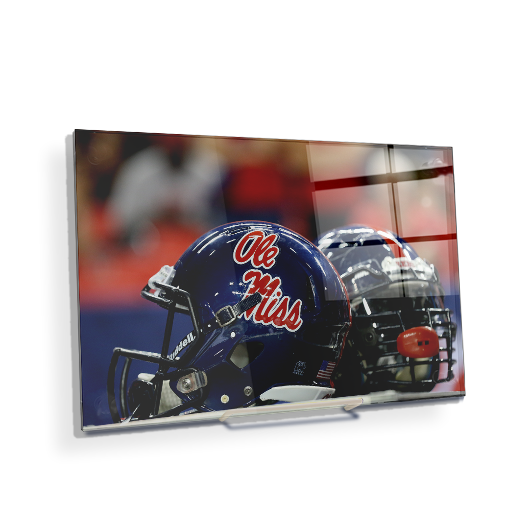 Ole Miss Rebels - Ole Miss Helmet - College Wall Art #Canvas