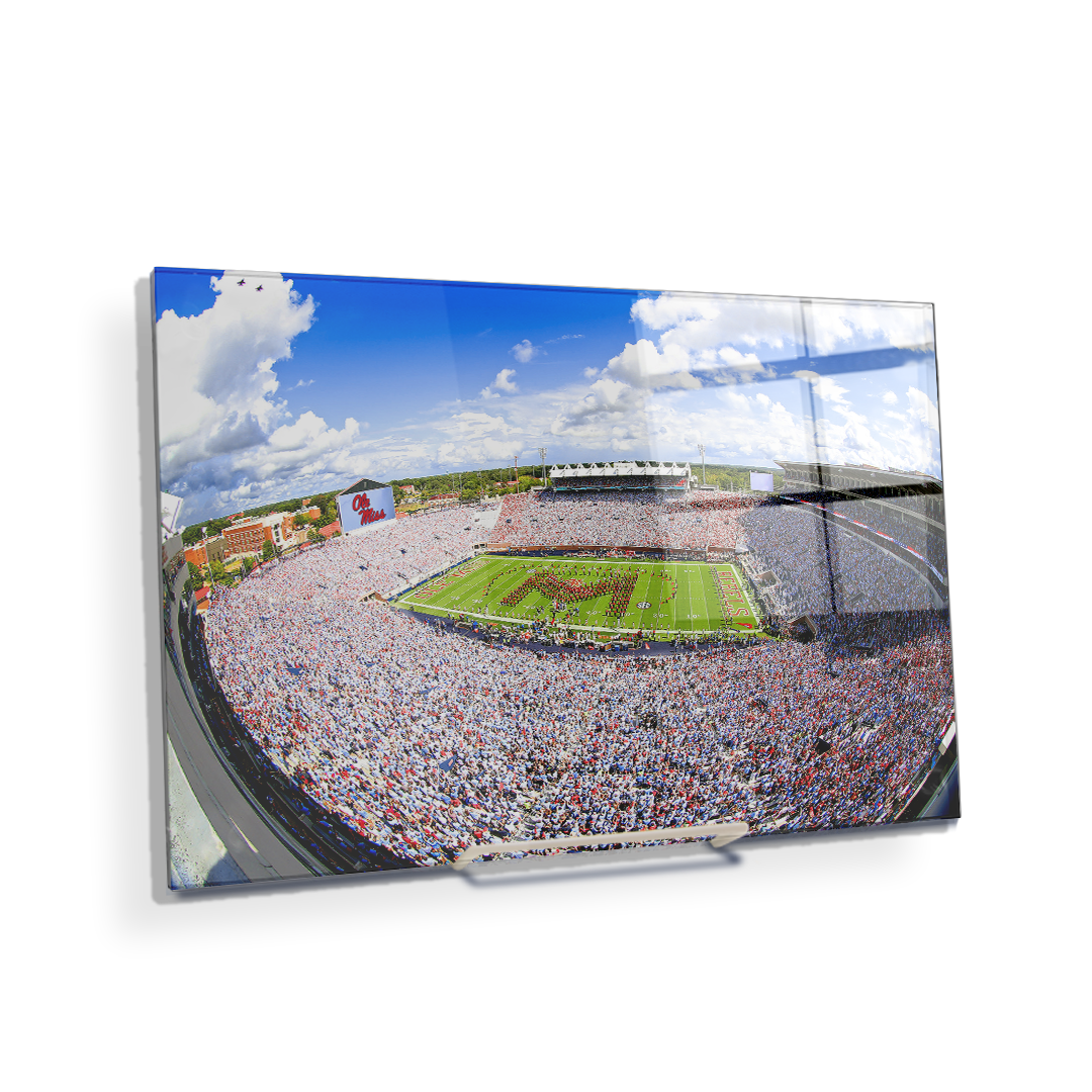 Ole Miss Rebels - Ole Miss White Out - College Wall Art #Canvas