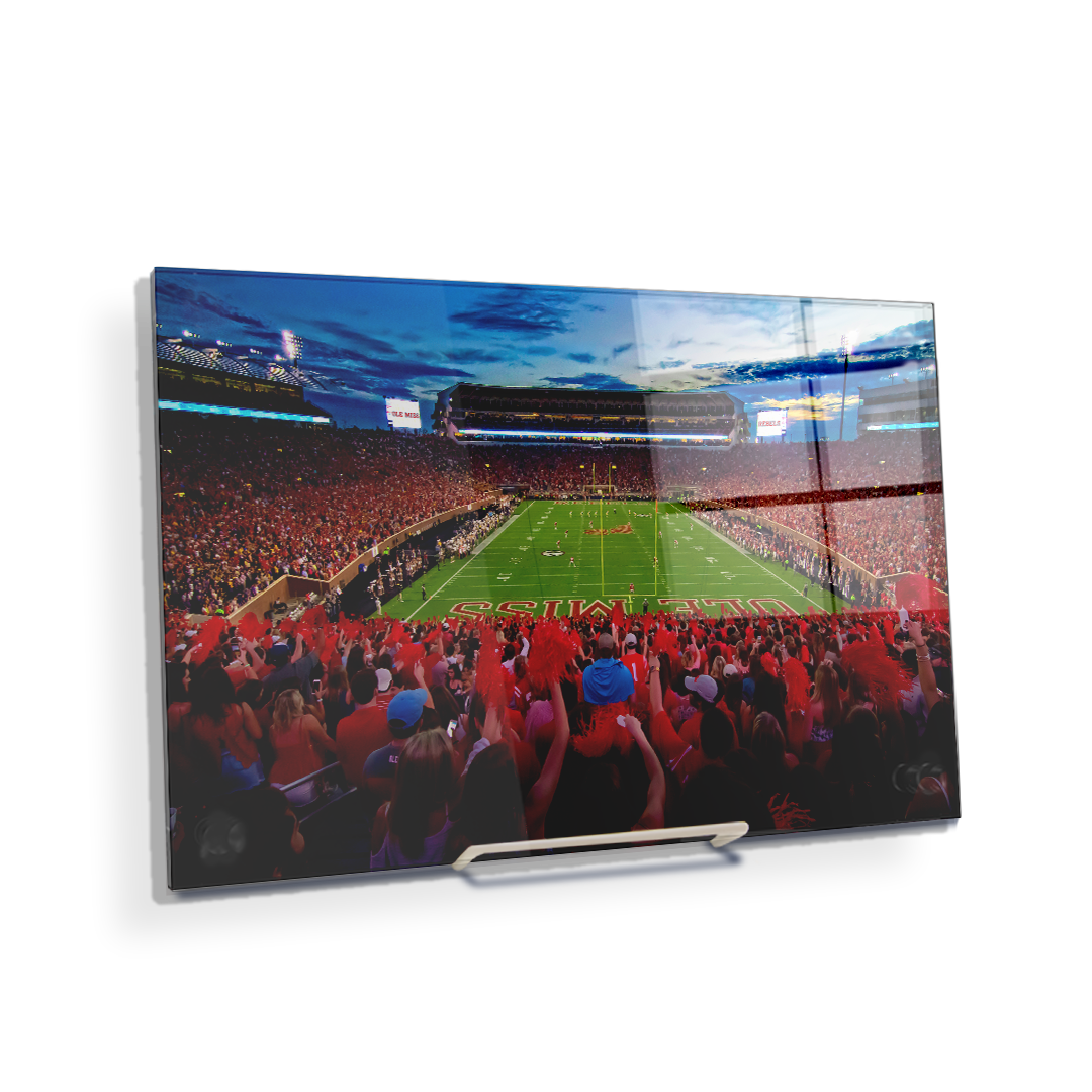 Ole Miss Rebels - Rebel Red Sunset - College Wall Art #Canvas