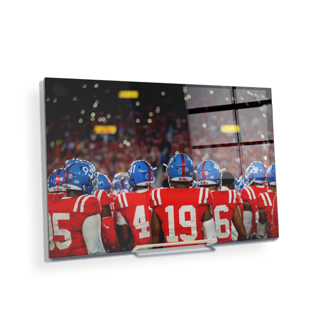 Ole Miss Rebels - Retro Team - College Wall Art #Canvas
