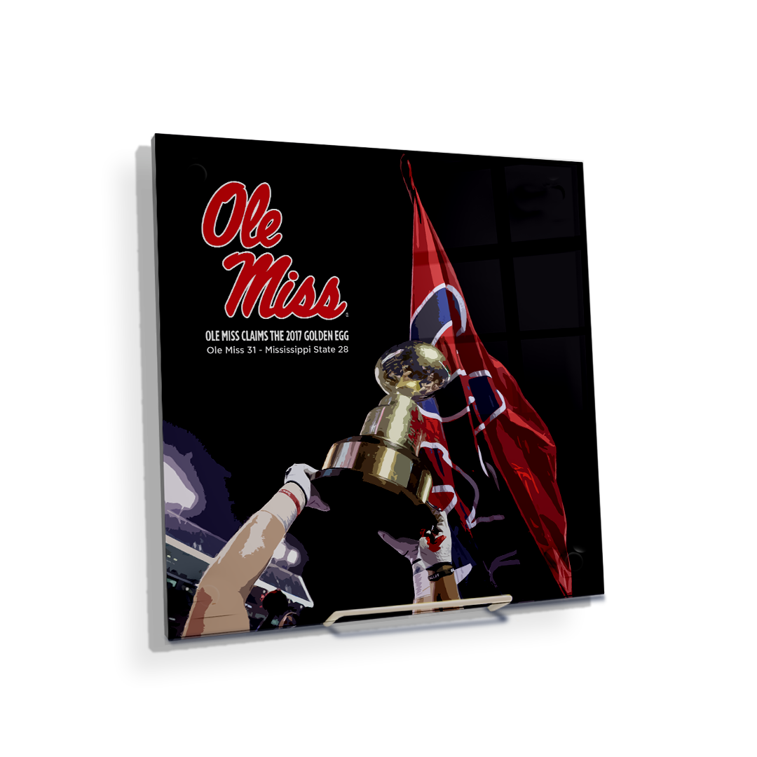 Ole Miss Rebels - Ole Miss Claims the Golden Egg - College Wall Art #Canvas