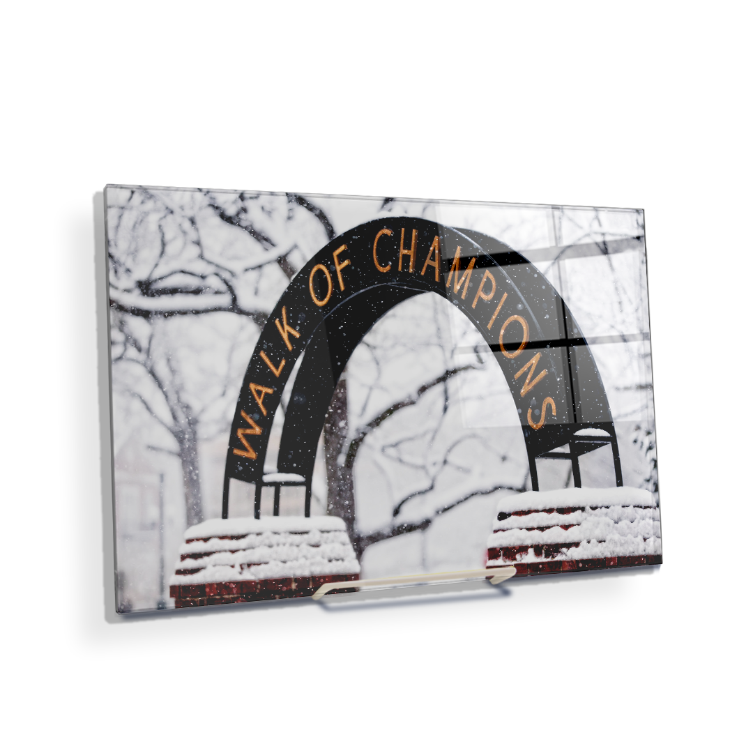 Ole Miss Rebels - Snowy Day Walk of Champions - College Wall Art #Canvas