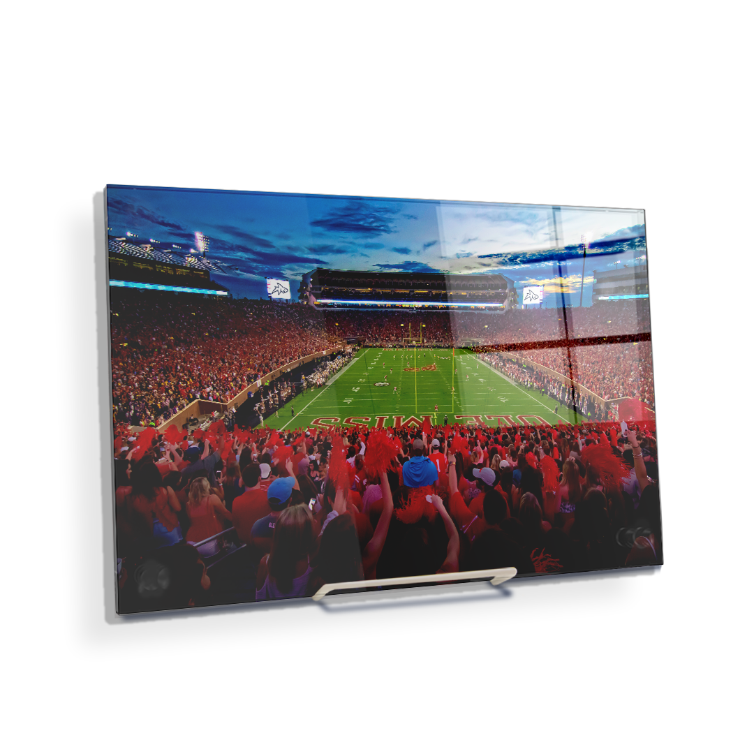 Ole Miss Rebels - Land Shark Sunset - College Wall Art #Canvas