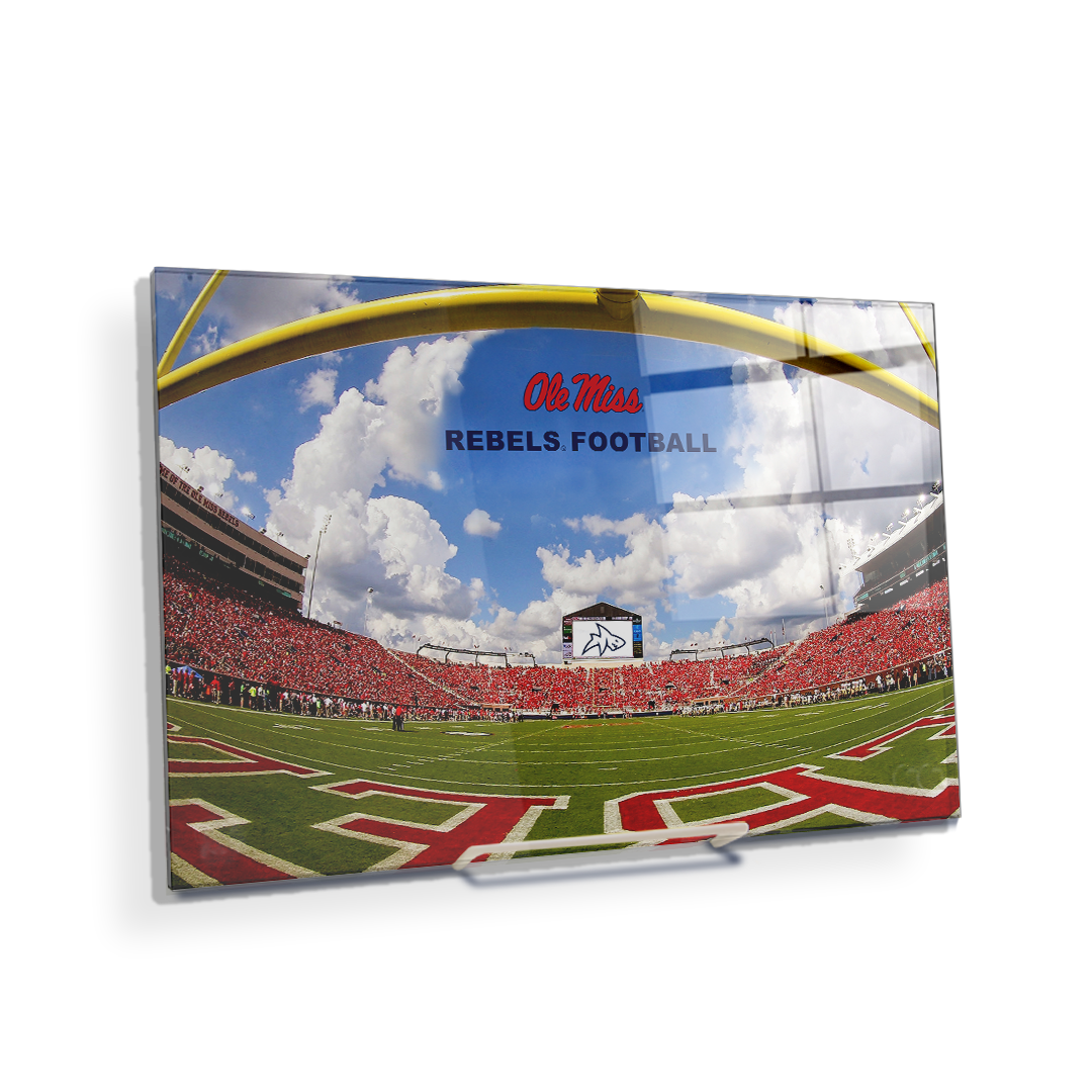 Ole Miss Rebels - End Zone Rebel Football - College Wall Art #Canvas