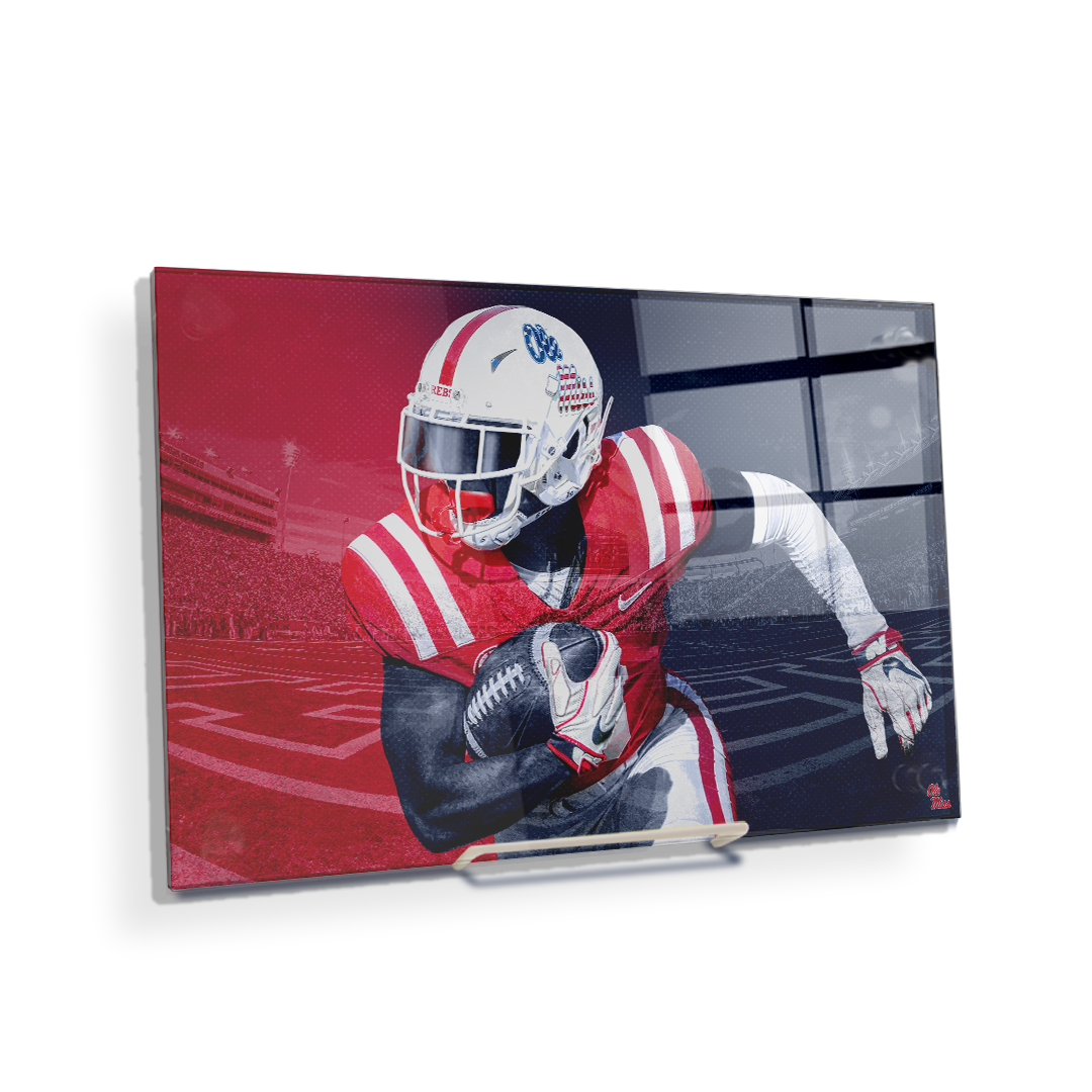 Ole Miss Rebels - Red White Blue Rebs - College Wall Art #Canvas