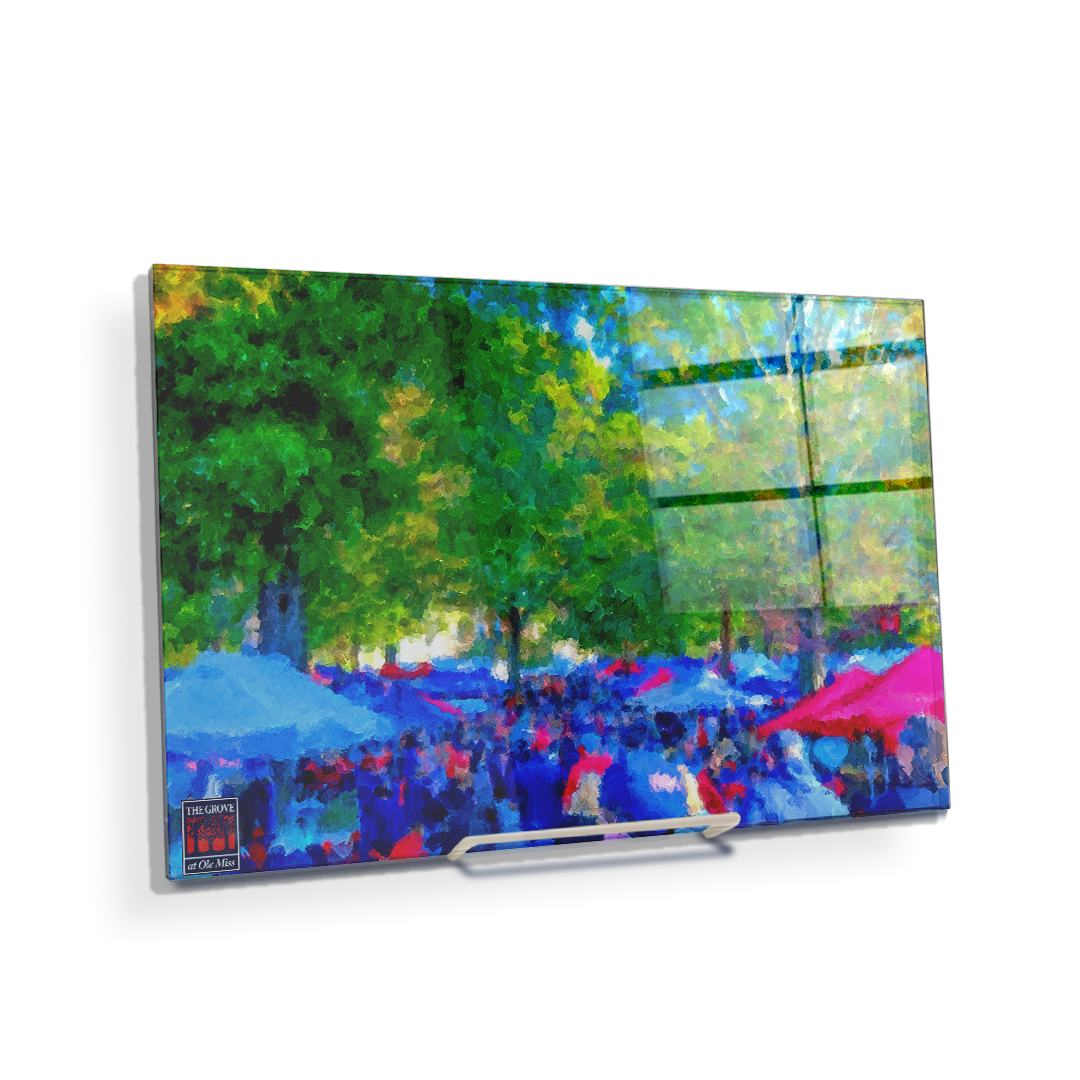 Ole Miss Rebels - The Grove Fine Art Painting - College Wall Art #Canvas
