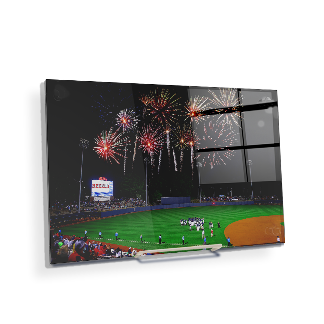 Ole Miss Rebels - More Fireworks Over Swayze - College Wall Art #Canvas